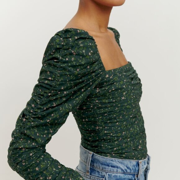 Reformation Joi Top Size 8 Color Coriander - Picture 2 of 5